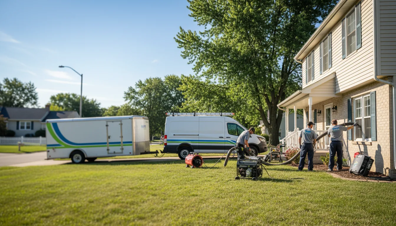 Flooded Basement Restoration And Cleanup With Repair in Fairview Heights, IL near me